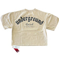 Men FIFTH LOOP 'Underground' Heavy Weight Cropped T-Shirt