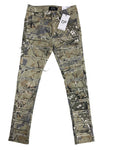 Kids OPS Slim-Fit Fray Camo Pants