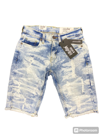 Little Kids EVOLUTION Wild Tiger Denim Shorts