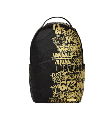 Sprayground Half Graff Gold DLXSV Bookbag