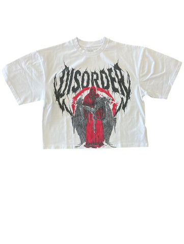 Men FIFTH LOOP 'Disorder' Heavy Weight Cropped T-Shirt