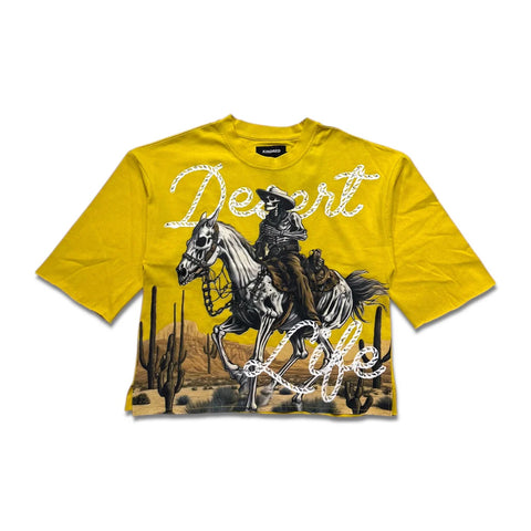 Men KINDRED Desert Life Oversize Crop T-Shirt