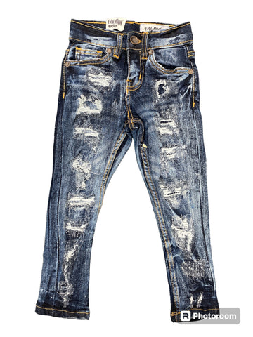 Little Kids EVOLUTION Rock The Bells Denim Jeans