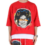 Men KLEEP Simon Jersey 3/4 Sleeve Crop Top Shirt
