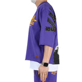 Men KLEEP Angelo Jersey 3/4 Sleeve Crop Top Shirt