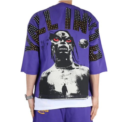 Men KLEEP Angelo Jersey 3/4 Sleeve Crop Top Shirt
