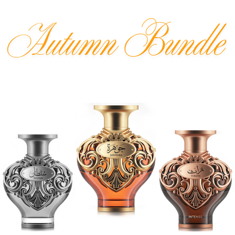Autumn Bundle | Jawhara By Le Falcone | Turath By Le Falcone | Sultan By Le Falcone Eau De Parfums 100ml (3.4 FL OZ) Unisex