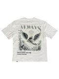 Men DENIMICITY Always Flying High Stoned Out Oversize T-Shirt