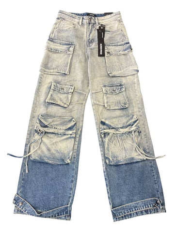 Men KINDRED Premium Baggy Cargo Denim Jeans