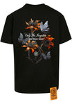 Men FORGOTTEN FACES Butterfly Flowers T-Shirt