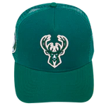 Men PRO STANDARD Milwaukee Bucks Classic Pinch Trucker Hat