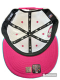 Men NEW ERA 9Fifty Miami Heat 3X Champs Beetroot Snapback