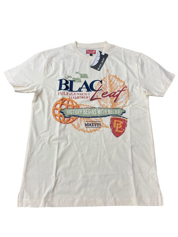 Men BLAC LEAF Victory Begins With Belief T-Shirt