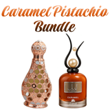 Caramel Pistachio Bundle | Lamar Caramel By Zakat Eau De Parfum Women | Shatha Al Riyahin By Zakat Pure Concentrated Oil Women