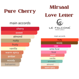 Cherry Love Bundle | Mirsaal Love Letter By Le Falcone Niche Collection Eau de Parfum Spray 3.4 oz |