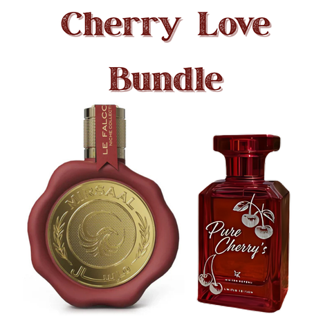 Cherry Love Bundle | Mirsaal Love Letter By Le Falcone Niche Collection Eau de Parfum Spray 3.4 oz |