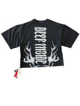 Men FIFTH LOOP 'Deep Inside' Heavy Weight Cropped T-Shirt