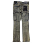 Men KINDRED Waxed Rhinestone Stacked Jeans