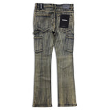 Men KINDRED Waxed Rhinestone Stacked Jeans