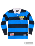 Men KLEEP Premium Long Sleeve Stripe Polo Shirt