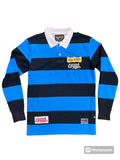 Men KLEEP Premium Long Sleeve Stripe Polo Shirt