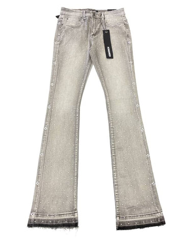 Men KINDRED Rhinestone Denim Stacked Jeans