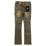 Men KINDRED Waxed Rhinestone Stacked Jeans