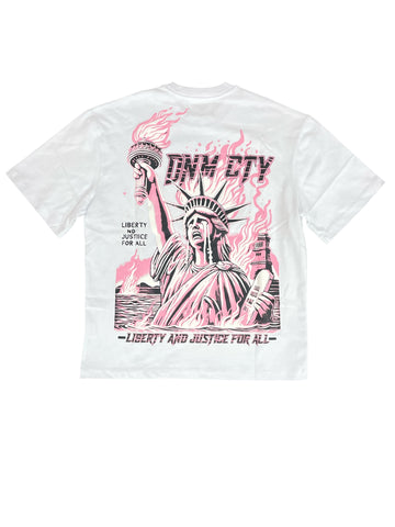 Men DENIMICITY Liberty Drowning Stoned Out Oversize T-Shirt