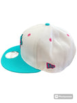 Men NEW ERA 9Fifty Miami Heat 3X Champs Beetroot Snapback