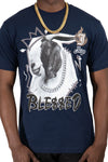 Men JUREN Ble$$ed Goat T-Shirt