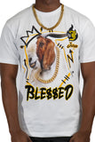 Men JUREN Ble$$ed Goat T-Shirt