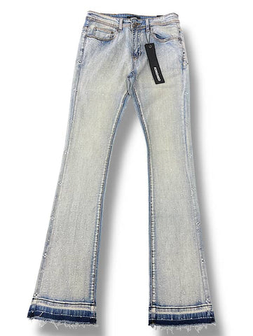 Men KINDRED Rhinestone Denim Stacked Jeans