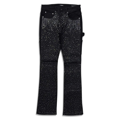 Men KINDRED Rhinestone Denim Stacked Jeans