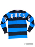 Men KLEEP Premium Long Sleeve Stripe Polo Shirt