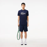 Men LACOSTE Monogram Band Tennis Shorts