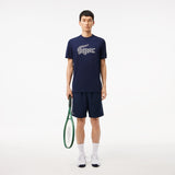 Men LACOSTE Monogram Band Tennis Shorts