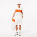 Men LACOSTE Regular Fit Colorblock Fleece Shorts