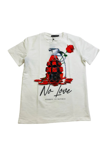 Men STREETZ IZ WATCHIN No Love T-shirt