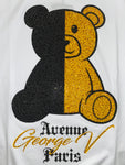 Men AVENUE GEORGE V PARIS Teddy Bear Bi Color T-Shirt