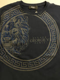 Men AVENUE GEORGE V PARIS Baroque Lion Head T-Shirt