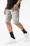 Men JORDAN CRAIG Python Denim Shorts