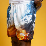 Men THRT DENIM In Thrt We Trust Mesh Shorts