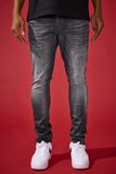 Men JORDAN CRAIG Teflon Don Denim Slim Taper Jeans