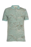 Men A.TIZIANO Karson Floral Knit Polo Shirt