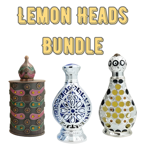 Lemon Heads Bundle | Reyhan | Anbar Al Layl | Amwaj Al Anbar | Pure Concentrated Oil 20 ML (0.67 FL OZ) Men By Zakat