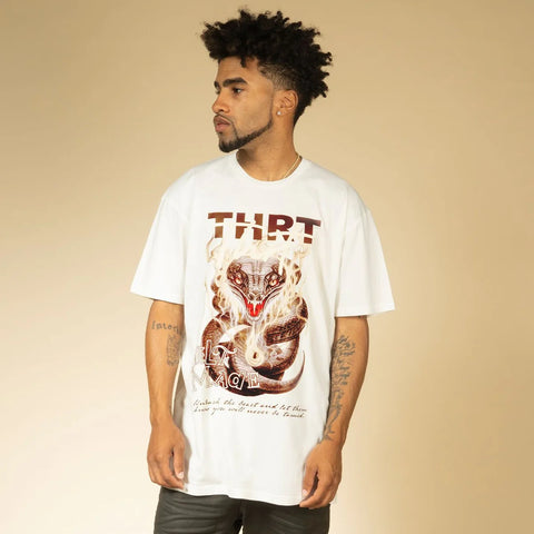 Men THRT DENIM Memphis Snake T-Shirt