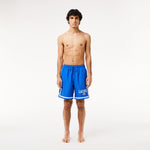 Men LACOSTE Logo Printed Swim Shorts