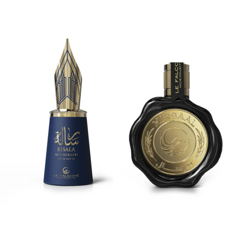Strong Men Bundle | Risala Autograph by Le Falcone Eau De Parfum 100ML (3.4 FL OZ) Men | Mirsaal Valentine Eau De Parfum 100ML (3.4 FL OZ) Men