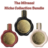 The Mirsaal Niche Collection Bundle | Mirsaal Love Letter By Le Falcone EDP 100 ML (3.4 FL OZ) Unisex | Mirsaal Passion By Le Falcone EDP 100 ML (3.4 FL OZ) Women | Mirsaal Valentine By Le Falcone EDP 100 ML (3.4 FL OZ) Men
