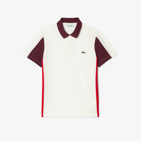 Men LACOSTE Cotton Pique Colorblock Polo Shirt